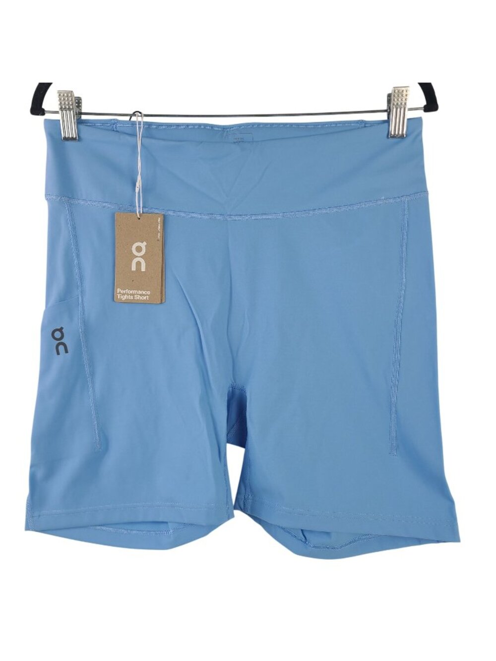 NEW On Women's Performance Tights Short Gourami Sz XL Blue Swiss Engineering